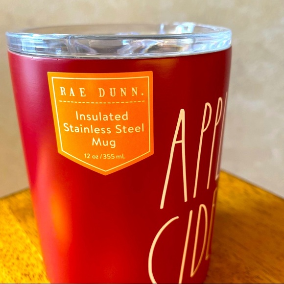 Rae Dunn APPLE CIDER Insulated Stainless Steel Mug BRAND NEW!! - Picture 2 of 4
